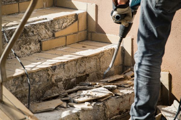 Concrete Stair Demolition in Mechanicsville
