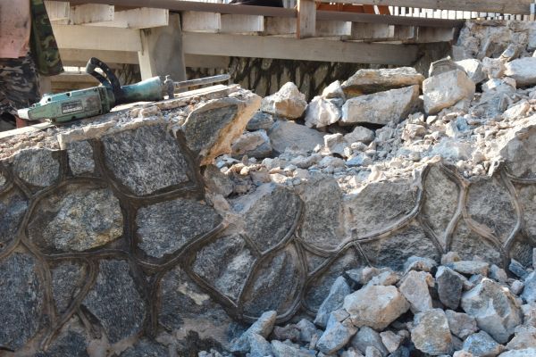 Retaining Wall Demolition in Mechanicsville